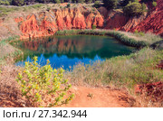 Bauxite Lake Cave near Otranto, Italy. Стоковое фото, фотограф Юрий Брыкайло / Фотобанк Лори