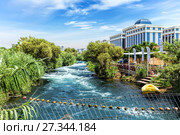 Rafting on the mountain river in the center of Kemer. Стоковое фото, фотограф Евгений Ткачёв / Фотобанк Лори