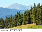 Summer mountain view (Carpathian, Ukraine). (2016 год). Стоковое фото, фотограф Юрий Брыкайло / Фотобанк Лори