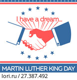banner Martin Luther King Day. Стоковая иллюстрация, иллюстратор Седых Алена / Фотобанк Лори