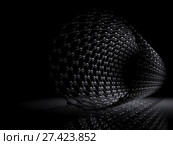 Carbon nanotubes 3d scheme. Стоковая иллюстрация, иллюстратор EugeneSergeev / Фотобанк Лори