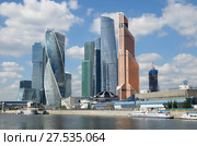 Москва. Башни Московского международного делового центра (ММДЦ) "Москва-Сити" (2017 год). Редакционное фото, фотограф Елена Коромыслова / Фотобанк Лори