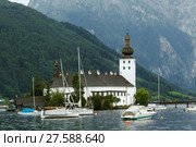 Schloss Ort, Gmundan,Austria (2016 год). Стоковое фото, фотограф Boris Breytman / Фотобанк Лори