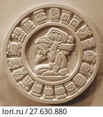 mayan calendar tzolkin. Стоковое фото, фотограф Juergen Buettner / PantherMedia / Фотобанк Лори