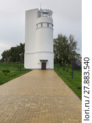 Foucault Tower, where Foucault's 15-meter pendulum is located. Large Novosibirsk Planetarium is the largest astrophysical center beyond the Urals (2013 год). Редакционное фото, фотограф Юлия Машкова / Фотобанк Лори