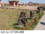 Эрдэнэ-Зуу ("Сотня сокровищ") — один из самых древних монастырей Монголии (2017 год). Редакционное фото, фотограф Токарева Ирина / Фотобанк Лори