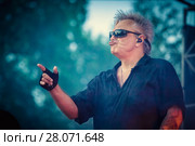 Константин Кинчев и группа "Алиса" на фестивале "БЕРЕГ" в Питкяранте. 27 июня 2015 года. Карелия. Редакционное фото, фотограф Сергей Цепек / Фотобанк Лори