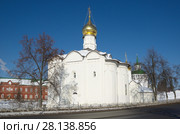 Сергиев Посад, Московская область. Пятницкое подворье Свято-Троицкой Сергиевой лавры. Церковь Введения Пресвятой Богородицы во Храм на Подоле (2018 год). Стоковое фото, фотограф Елена Коромыслова / Фотобанк Лори