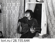 Квартирник Виктора Цоя, 25.02.1988, Москва. Редакционное фото, фотограф Алексей Кузнецов / Фотобанк Лори