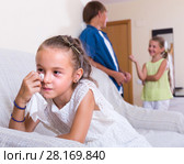Little girl offended on other children. Стоковое фото, фотограф Яков Филимонов / Фотобанк Лори