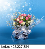 Blossom of beautiful flowers roses. Стоковое фото, фотограф ElenArt / Фотобанк Лори
