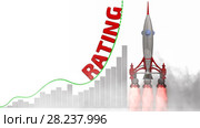 The graph of rating growth. Стоковая анимация, аниматор WalDeMarus / Фотобанк Лори