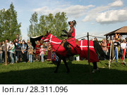 Рыцарский конный турнир (2017 год). Редакционное фото, фотограф Марина Шатерова / Фотобанк Лори