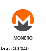 Monero symbol illustration. Стоковая иллюстрация, иллюстратор Альдана Прокофьева / Фотобанк Лори