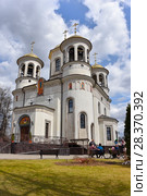 Церковь Вознесения Господня. Город Звенигород. Московская область (2018 год). Редакционное фото, фотограф Юрий Морозов / Фотобанк Лори
