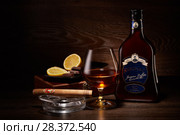 Cognac Jacques Laffitte XO Superior (2018 год). Редакционное фото, фотограф Мельников Дмитрий / Фотобанк Лори