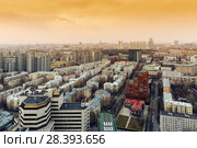 Panorama Of Moscow. Residential areas of old and new buildings (2018 год). Редакционное фото, фотограф Юрий Шурчков / Фотобанк Лори