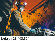 miner underground mining gold. Стоковое фото, фотограф Mark Agnor / Фотобанк Лори