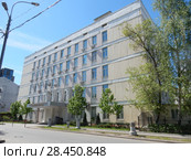 ФГКОУ ВО «Университет Генеральной прокуратуры Российской Федерации» (Академия Генеральной прокуратуры РФ). 2-я Звенигородская улица, 15. Пресненский район. Город Москва (2018 год). Редакционное фото, фотограф lana1501 / Фотобанк Лори