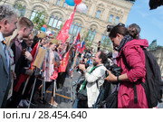 Москва, Сергей Бабурин на Красной площади 9 мая 2018 года. Редакционное фото, фотограф Дмитрий Неумоин / Фотобанк Лори