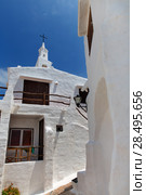 Binibequer Vell in Menorca Binibeca white village Sant Lluis at Balearic Islands (2013 год). Стоковое фото, фотограф Tono Balaguer / Ingram Publishing / Фотобанк Лори