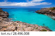 Menorca Platja es Calo Blanc in Sant Lluis at Balearic islands of Spain. Стоковое фото, фотограф Tono Balaguer / Ingram Publishing / Фотобанк Лори