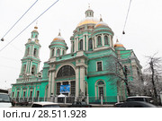 Богоявленский кафедральный собор в Елохове, Спартаковская ул., 15. Москва (2009 год). Редакционное фото, фотограф Алёшина Оксана / Фотобанк Лори