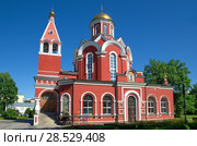 Храм Благовещения Пресвятой Богородицы в Петровском парке, Москва, Россия (2018 год). Стоковое фото, фотограф Елена Коромыслова / Фотобанк Лори