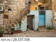 Facade of traditionally built house, Old City, Safed, Northern District, Israel. Стоковое фото, фотограф Keith Levit / Ingram Publishing / Фотобанк Лори