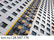 Фасад нового высотного многоквартирного дома (2018 год). Стоковое фото, фотограф Сайганов Александр / Фотобанк Лори