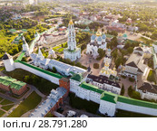 Aerial view of Trinity Lavra of St. Sergius in Sergiev Posad (2018 год). Стоковое фото, фотограф Яков Филимонов / Фотобанк Лори