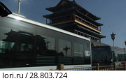 Пекин. Площадь Тяньаньмэнь. Beijing. Tiananmen square. (2018 год). Стоковое видео, видеограф Евгений Романов / Фотобанк Лори