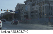 Пекин. Движение на улицах. Beijing. Traffic during the day. Streets of the city. (2018 год). Стоковое видео, видеограф Евгений Романов / Фотобанк Лори