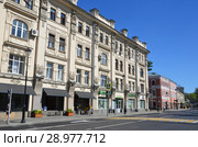 Москва, улица Покровка, дом 19. Доходный дом Федора Рахманова, 1898-1899 гг. (2018 год). Редакционное фото, фотограф Овчинникова Ирина / Фотобанк Лори