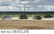 Шоу военной техники на полигоне "Алабино" в Московской области. Международный военно-технический форум "Армия-2018" Редакционное видео, видеограф Игорь Долгов / Фотобанк Лори