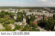 Lipetsk, Russia - Aug 5. 2018. view of Levoberezhny district and Zoya Kosmodemyanskaya street. Редакционное видео, видеограф Володина Ольга / Фотобанк Лори