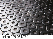 Metal chrome plated shining washers. Стоковое фото, фотограф Юрий Бизгаймер / Фотобанк Лори