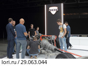 Выставочный стенд от фирмы AURUS на Московском автосалоне (2018 год). Редакционное фото, фотограф Дмитрий Неумоин / Фотобанк Лори