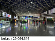 Sochi, Russia - June 6. 2018. interior of international airport Adler. Редакционное фото, фотограф Володина Ольга / Фотобанк Лори