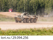 Бронетранспортер БТР-82АТ с тепловизионным прицелом. Международный военно-технический форум "Армия-2018". Полигон "Алабино" в Московской области. Редакционное фото, фотограф Алёшина Оксана / Фотобанк Лори