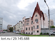 Красноярск. Улица Марковского, 21. Усадьба архитектора Л. А. Чернышева (1912 год) (2017 год). Редакционное фото, фотограф Илюхина Наталья / Фотобанк Лори