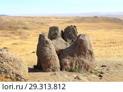 Памятник природы скала пять пальцев. Табан-Хурган . Стоковое фото, фотограф Валерий Митяшов / Фотобанк Лори