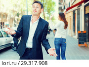 Annoyed guy after quarrel. Стоковое фото, фотограф Яков Филимонов / Фотобанк Лори