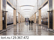 Станция "Селигерская" Московского метро (2018 год). Редакционное фото, фотограф Алёшина Оксана / Фотобанк Лори