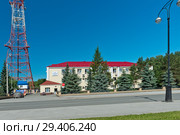 Россия, Сибирь, Тюменская область, Тобольск. Здание Тобольского управления магистральных нефтепроводов "Транснефть-Сибирь" (2018 год). Редакционное фото, фотограф Александр Циликин / Фотобанк Лори