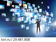 Collage of photos with businessman. Стоковое фото, фотограф Elnur / Фотобанк Лори