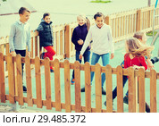Positive kids playing Touch-last. Стоковое фото, фотограф Яков Филимонов / Фотобанк Лори