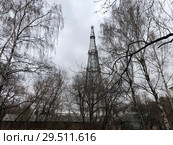 Шуховская башня в Москве радиовышка (2018 год). Стоковое фото, фотограф Кузнецов Максим / Фотобанк Лори