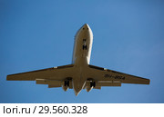 Board 9H-BSA landing (2017 год). Редакционное фото, фотограф Яков Филимонов / Фотобанк Лори
