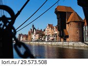Motlawa river embankment in Gdansk (2018 год). Стоковое фото, фотограф Яков Филимонов / Фотобанк Лори